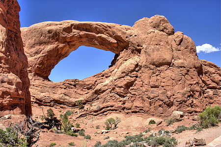 арки національної частина, Юта, Природа, рок, пустеля, краєвид, формування