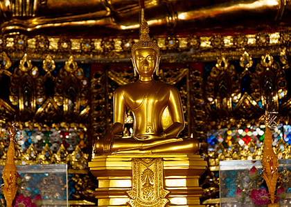 Buddha, religion, buddhismen, öster, staty, Thailand, Asia