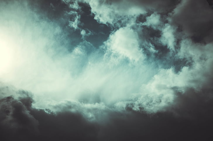 textura, cielo, nubes, viento, tormenta, tiempo en, Foto