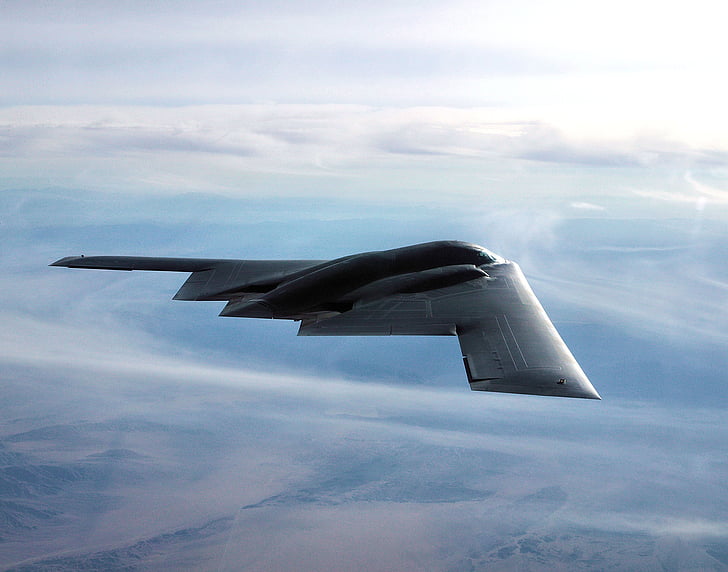 stealth bomber, jet, military, aircraft, mission, flight, flying