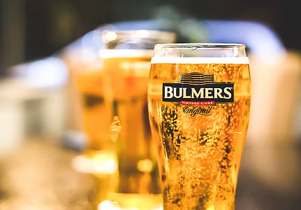 cider, pint, glass, stein, bulmers, thristy, bubbly