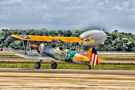 Jacksonville, Florida, vliegtuig, bi-vleugel, oude, Classic, Vintage