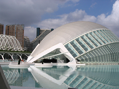 Spānija, Valencia, modernās arhitektūras, Expo, worldexpo, Ciudad de las artes y las Ciências, KAC
