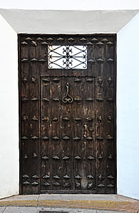 porta, fusta, arquitectura, l'entrada, façana, casa, accés