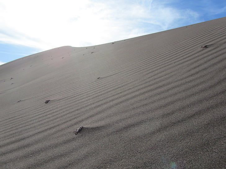 Atacama, Dune, öken, moln, Sky, solen, Sand