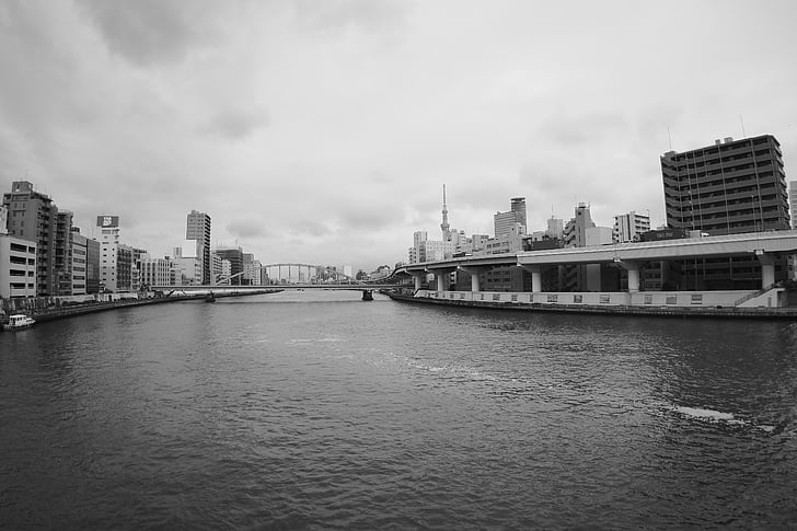 ποταμού Sumida, ουρανός, κλπ