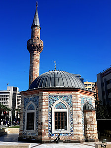 Izmir, Turecko, Mansion, EGE, náměstí, mešita, na