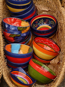 tembikar, keramik, seni, warna-warni, warna, dicat, lukisan