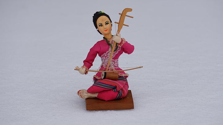 Nina, joguines, titella, col·lecció, model de, música, Tailàndia Música