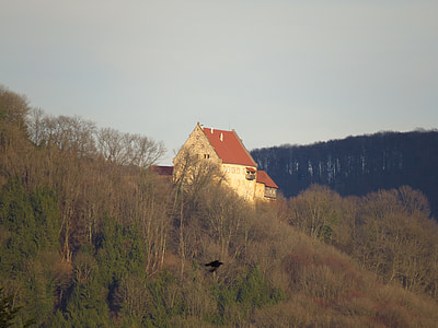Burg ramsberg, ramsberg, lâu đài, Reichenbach dưới rechberg, Donzdorf, Baden württemberg, chiều cao burg