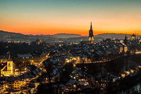 Bern, Švica, Rožni vrt, stavbe, centru, mesto, bundeshaus