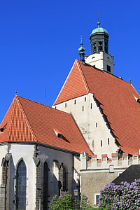 Prachatice, Šumava, l'església, les fortificacions, Monument, arquitectura, història