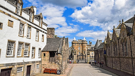 Škotija, Anglijoje, Edinburgas, Miestas, Ekskursija po miestą, namai, istoriškai