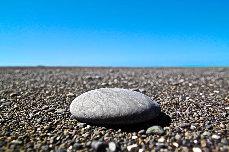 piedra, roca, Playa, cielo, naturaleza, al aire libre, Zen