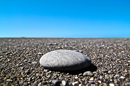 stone, rock, beach, sky, nature, outdoor, zen