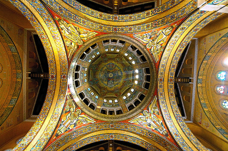 Basílica de lisieux, techo, bóveda, religión, St Teresa
