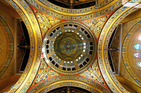 Bazilika z lisieux, strop, dome, náboženstvo, St thérèse
