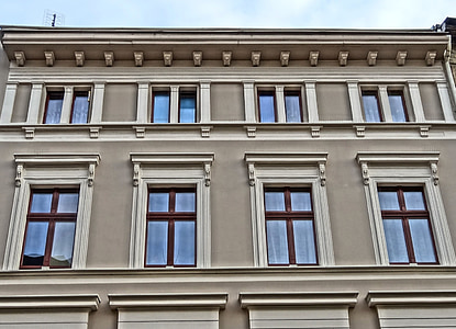 Bydgoszcz, Windows, facciata, costruzione, architettura, esterno, Polonia