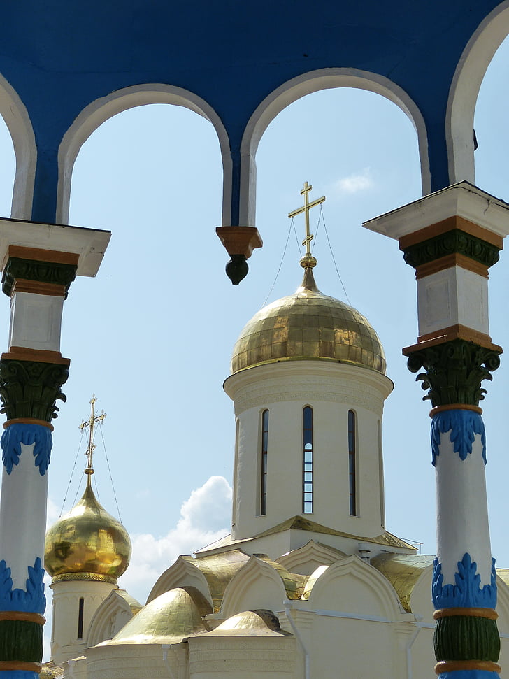 SERGIEV posad, Krievija, sagorsk, zelta gredzens, klosteris, baznīca, arhitektūra