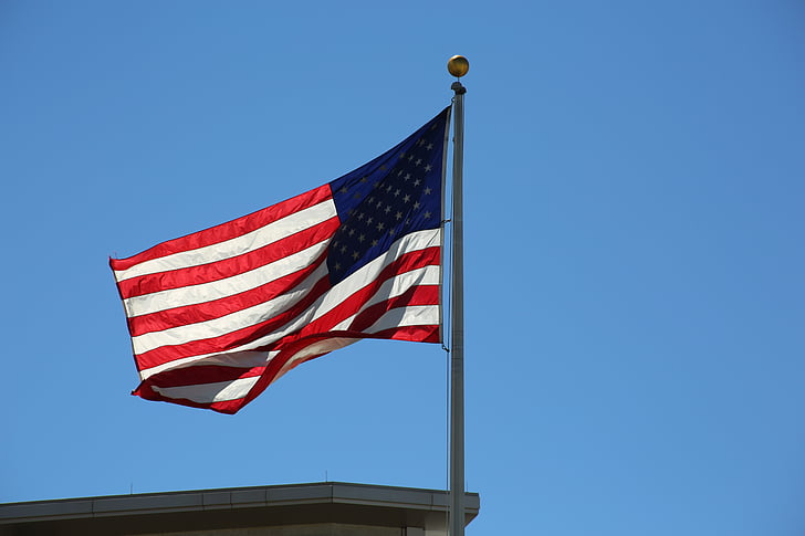 Flaga, Stany Zjednoczone Ameryki, Patriot, amerykański, patriotyczne, niebieski, Ameryka