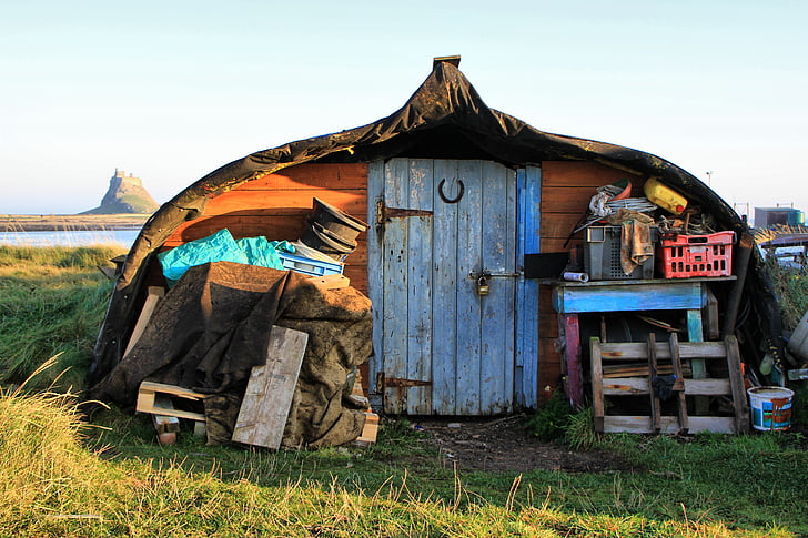 shed, hut, old, wooden, wood, cabin, boat