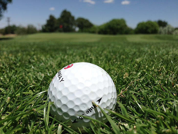Golf, herbe, sport, Ball, parcours de golf, à l’extérieur, balle de golf