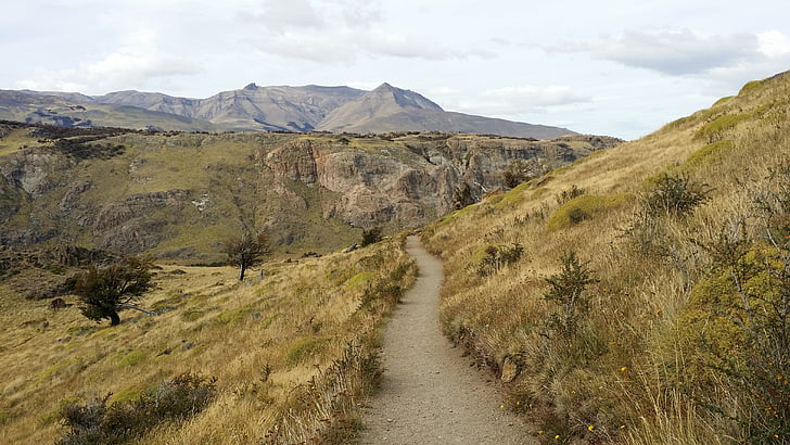 пътека, следата на Андите, към бъдещето, надежда, планински, природата, пейзаж