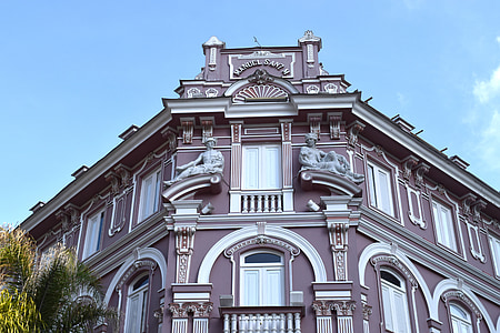 colonial, edifício, Manizales, Caldas, Colômbia, escultura, arte