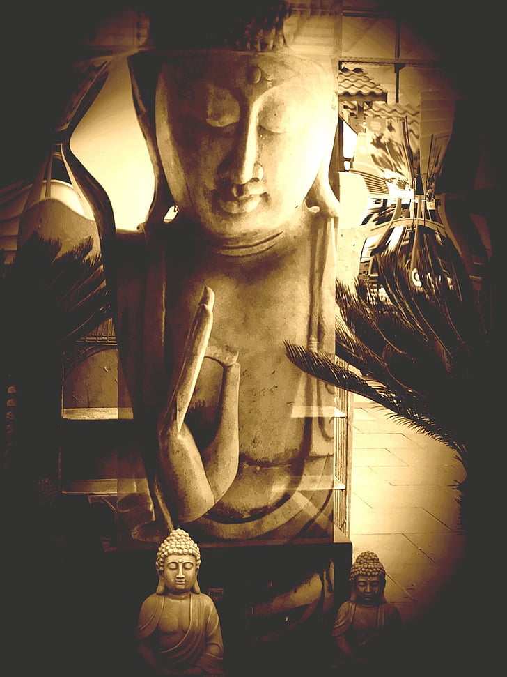 Buddha, buddhisme, fernöstlich, statuen skulptur, figur, Asien, religion