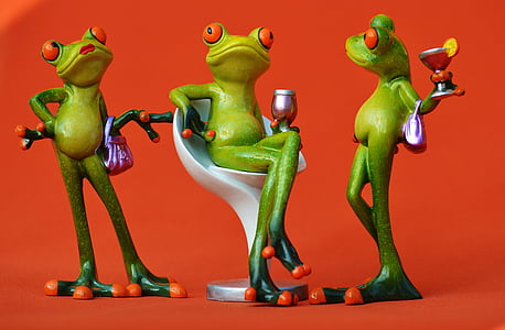 party, celebrate, drink, funny, frogs, chick, cute