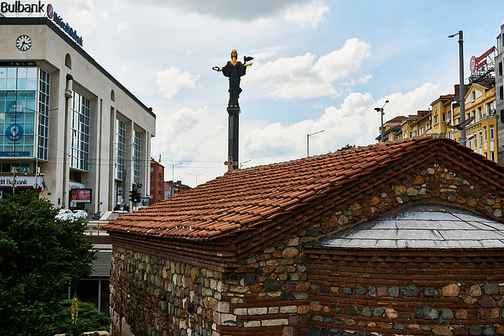 Sofia, Bulgārija, baznīca, reliģija, arhitektūra, ēka, vecais