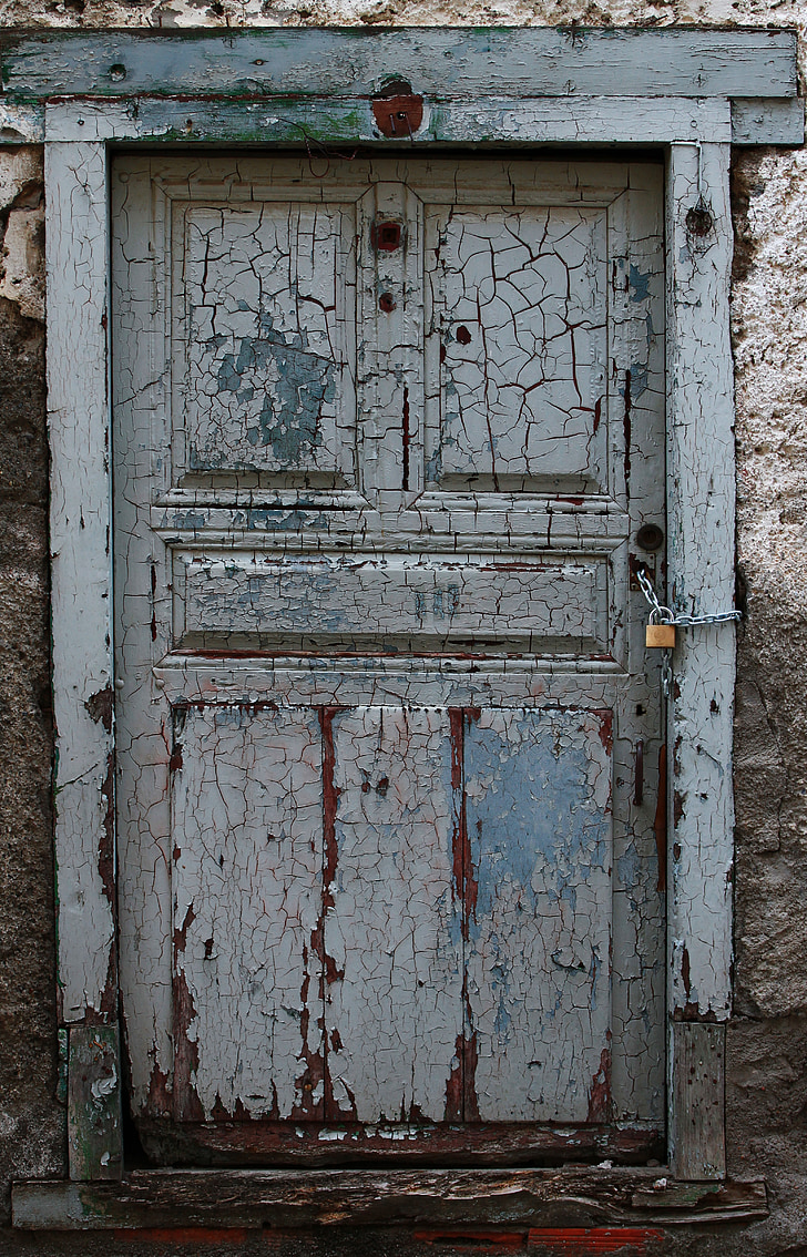 porta velha, antiguidade, textura, porta trancada, porta