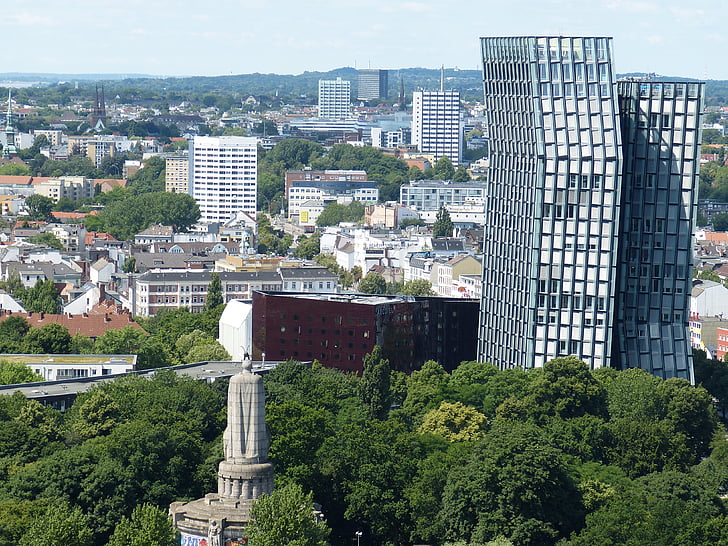 Hamburg, az Outlook, nézet, épület, Hanza-város, város, Michel