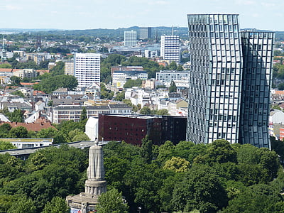 Hamburgo, perspectivas, modo de exibição, edifício, cidade de Hanseatic, cidade, Michel