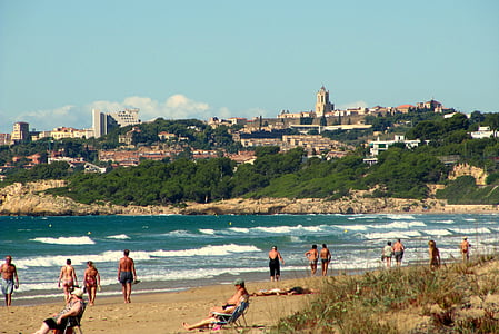 Spanien, Tarragona, havet, stranden