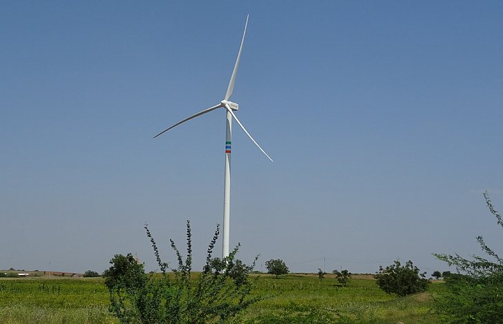 wiatr, Turbina, Energetyka wiatrowa, Generator, przyjazny dla środowiska, Bijapur, Karnataka