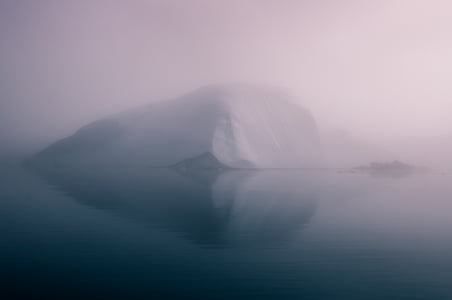 blanc, iceberg, Antarctique, paysage, Portrait, montagne, vallée de