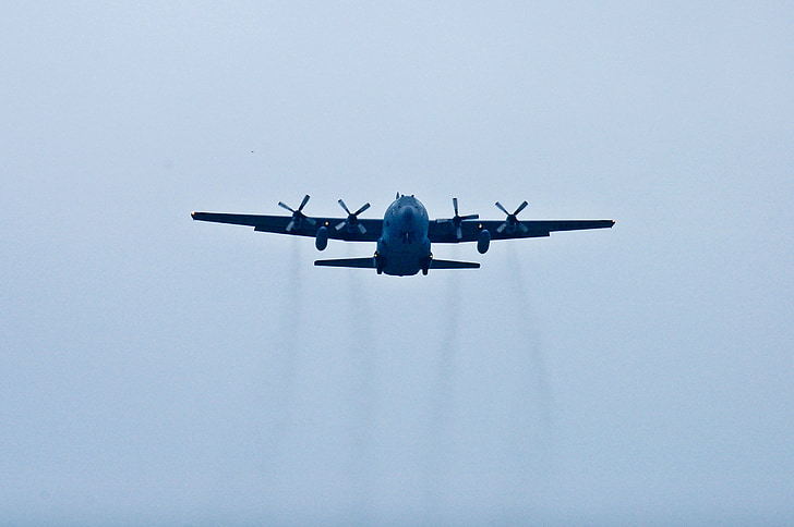 aérea, Lockheed martin c-130 hercules, jato, Marinha de painel, militar, avião