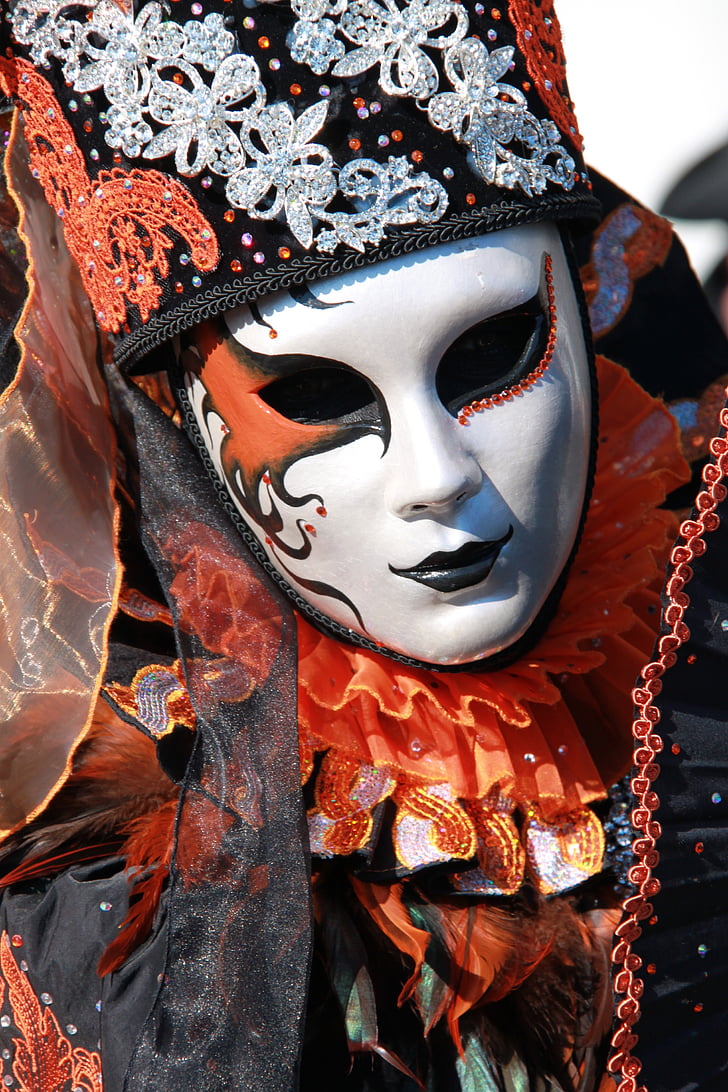 the carnival of venice, mask, italy, mask - disguise, venetian mask, carnival - celebration event, costume