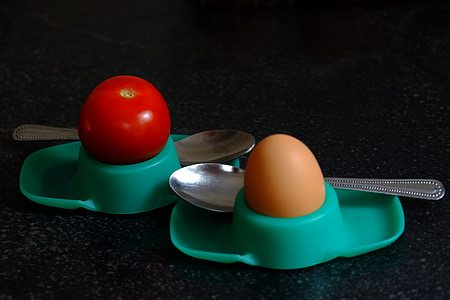 quả trứng, cà chua, thực phẩm, ngon, màu đỏ, ăn, Bữa sáng trứng