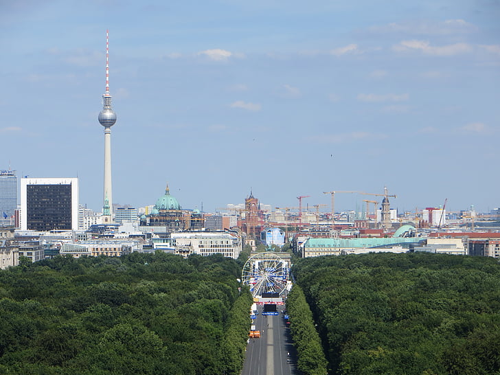 Berlin, byen, Tyskland, Europa, reise, arkitektur, TV Tower - Berlin