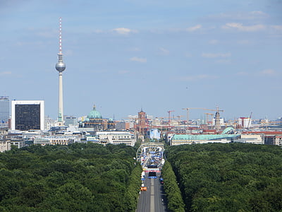 Berlynas, Miestas, Vokietija, Europoje, kelionės, Architektūra, televizijos bokštas - Berlynas