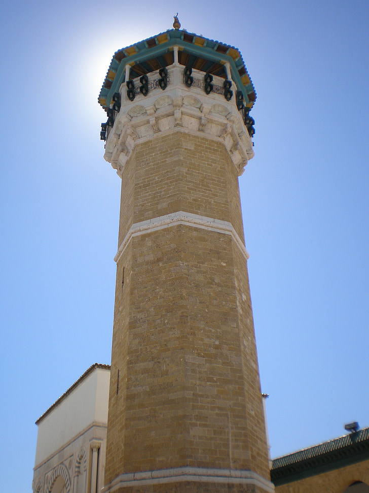 minaret, Tunesien, arabisk