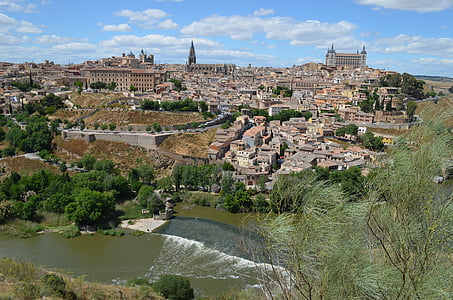Toledo, Espagne, architecture, vieux, ville