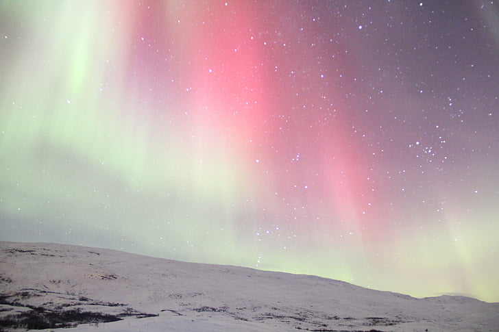 Suècia, les aurores boreals, real de tir