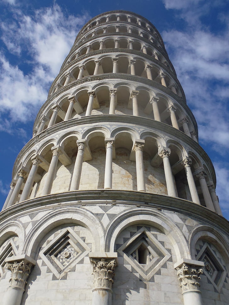 Pisa, svētbilžu Itālija, ceļojumi, tornis, kultūra, orientieris, noliekties taisni