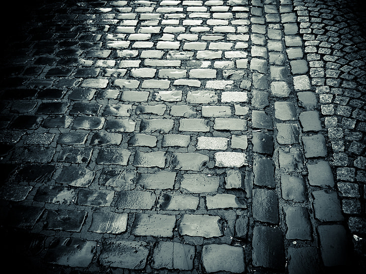 石畳, 道路, 敷石, 旧市街, 舗装, 地面, 石