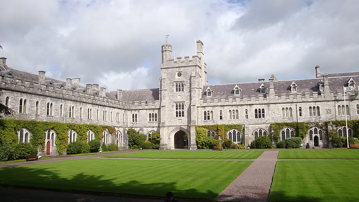 Cork, University college cork, uddannelse, viden, at studere, arkitektur, bygningens ydre