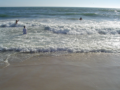 strand, Californië, zon, zon, zand