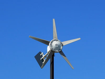 tuulimittari, Tuuli, sininen, mittaus, työkalu, tuuliviiri, taivas